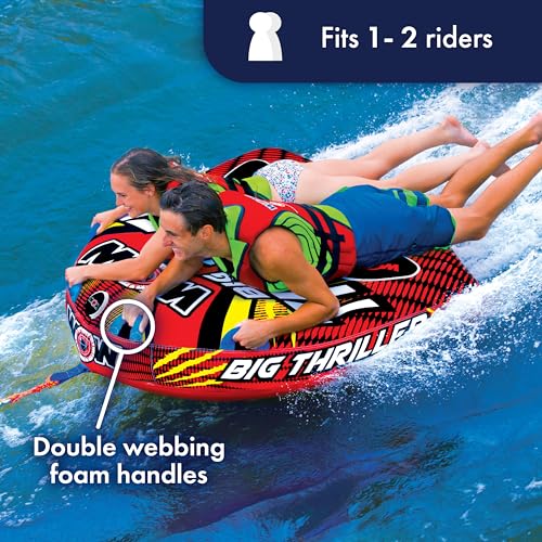 WOW Sports Big Thriller Towable Deck Tube, 1-2 Person - Image 2