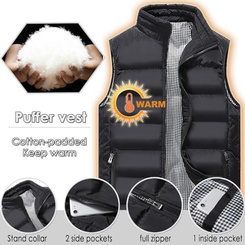 XinYangNi Men's Padded Down Winter Vest - Image 2