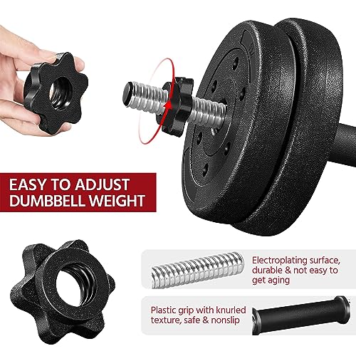 Yaheetech Adjustable Dumbbells Weight Set for Home Gym - Image 4