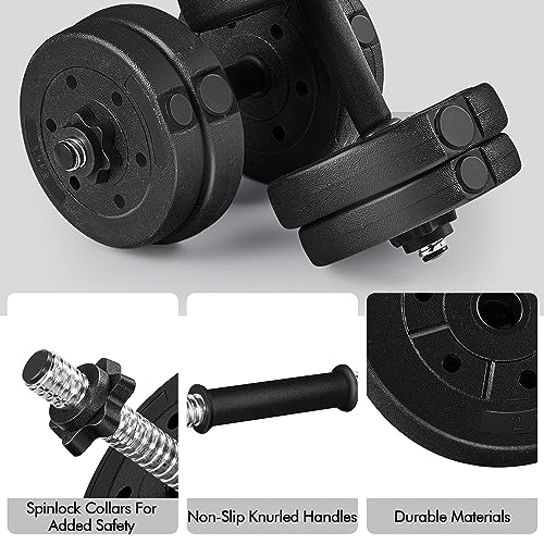 Yaheetech Adjustable Dumbbells Weight Set for Home Gym - Image 5
