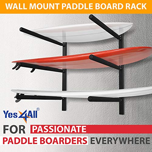 Yes4All Heavy Duty Wall Mount Paddle Board Racks - Image 5