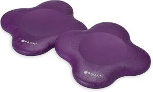 Gaiam Yoga Knee Pads Set – Cushions Knees & Elbows