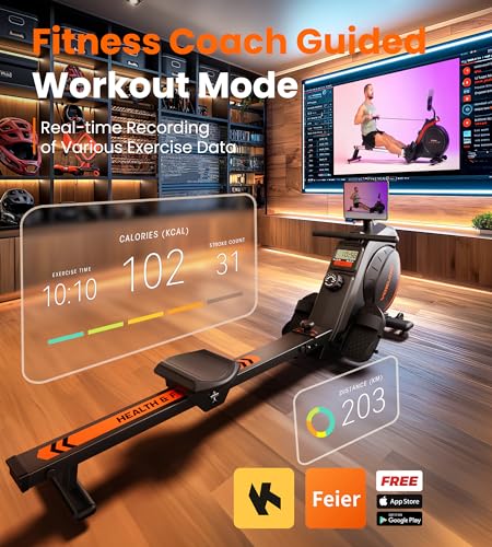 YOSUDA Foldable Bluetooth Rowing Machine with App - Image 3