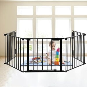SOSPIRO 118inch Extra Wide Black Baby Gate