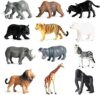 RUSON 12 Pcs Safari Animals Figures Toys