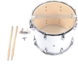 Ktaxon 14x10 Inches Marching Snare Drum, White