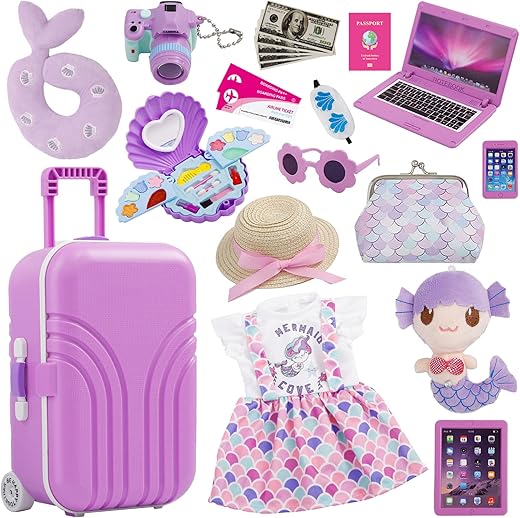 Srua Don 18 Inch Doll Travel Luggage Set
