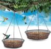 FLINTER 2 Pack Hanging Bird Feeder Tray