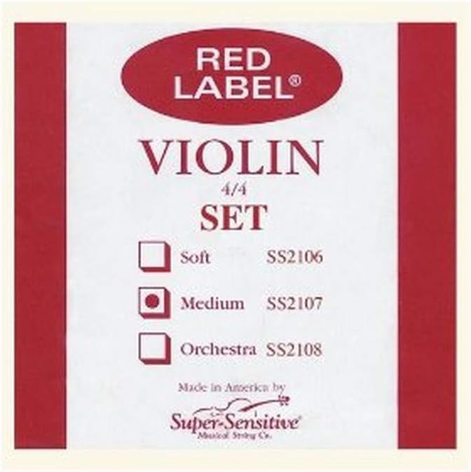 Super Sensitive Musical Strings Co. 2107F Medium Gauge Violin String Set