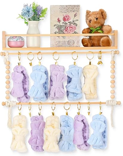 RattanView 23.6inch Bow Holder Shelf For Girls