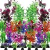 PietyPet 25 Pack Colorful Aquarium Plants Decor