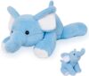 JellyMallow 27″ Blue Weighted Elephant Plush Pillow