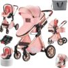 Magic ZC 3 In 1 Baby Stroller UDV9-PINK