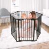 KBYTDREAM 33.6″-125.9″ Adjustable Baby Gate – Black