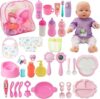SOTOGO 34 Pieces Baby Doll Care Set
