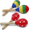 lyfLux 4 Pcs Maracas Hand Percussion Instruments