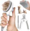 Comotech 4PCS Cat Grooming Kit | Cat Brushes