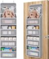 JARLINK 5-Shelf Over Door Organizer, Clear Window