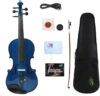 yinfente 5 String Acoustic Electric Violin 4/4 Blue