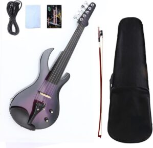 WUQIMUSC 5 String Electric Violin 4/4 Set