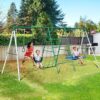 Hapfan 600lbs Backyard Swing Set, 5 in 1 Playset