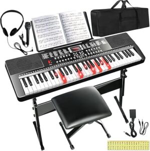 AQNIEGEP 61 Key Keyboard Piano For Beginners