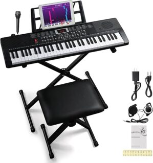 Ktaxon 61 Key Portable Keyboard Piano With Accessories