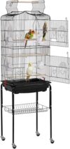 Yaheetech 64-Inch Bird Cage with Rolling Stand