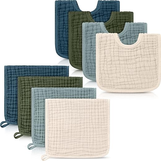 Tallew 8 Pack Baby Burp Cloth