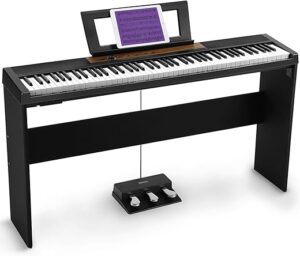 Starfavor 88 Key Digital Piano Keyboard, Semi-Weighted