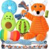 Zeaxuie 9 Pack Puppy Teething Toys with Squeaky