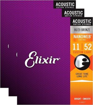 Elixir Acoustic 80/20 Nano Custom Light 11-52