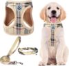 PUPTECK Adjustable Dog Harness Collar Leash Set