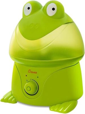 Crane Adorables Ultrasonic Humidifier, 1 Gallon, Frog