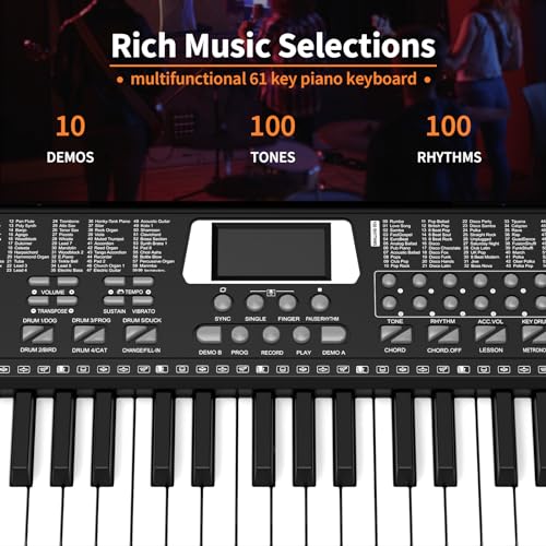 Afddfeh 61 Keys Electronic Digital Piano with Speaker - Image 4