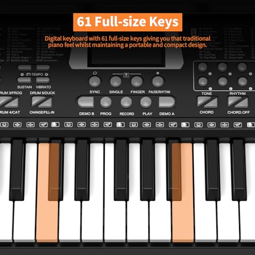 Afddfeh 61 Keys Electronic Digital Piano with Speaker - Image 2