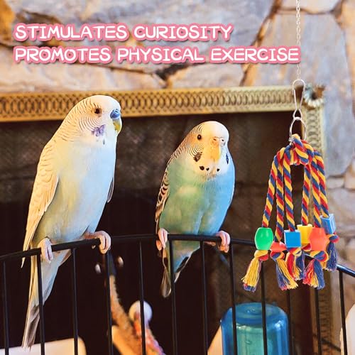 AFUOWER Parakeet Parrot Chewing Shredding Toys 5 Pack - Image 2