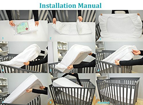 American Baby Company Waterproof Quilted Mattress Protector, 52"x28"x9 - Image 5