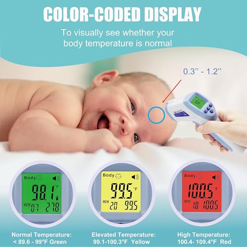 Amplim Digital Forehead Thermometer for Kids, Adults - Image 5