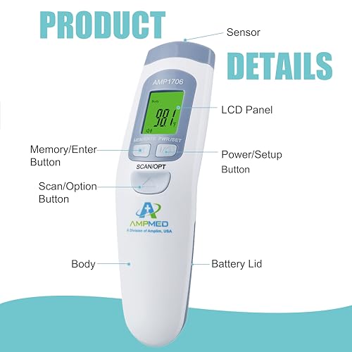 Amplim Forehead No-Touch Digital Baby Thermometer - Image 4