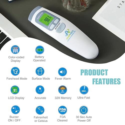 Amplim Forehead No-Touch Digital Baby Thermometer - Image 2