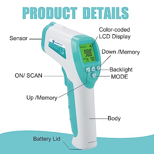 Amplim Forehead Thermometer: No-Touch Digital Baby - Image 3