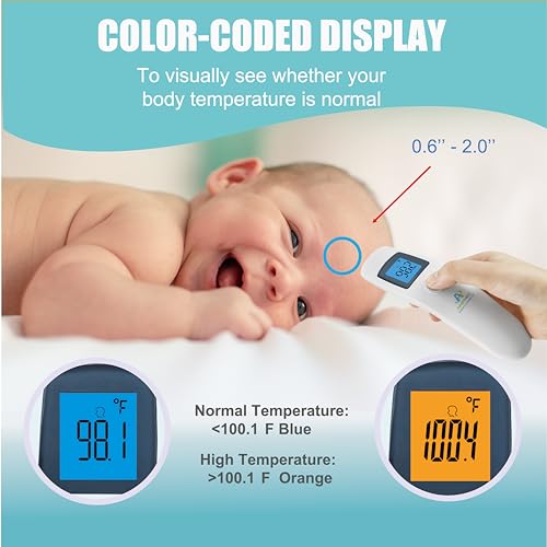 Amplim Forehead Thermometer Touchless Digital Fever Thermometer - Image 5