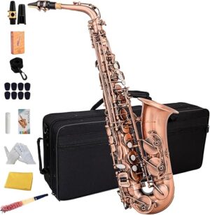 AISIWEIER Antique Red Bronze Alto Saxophone Kit