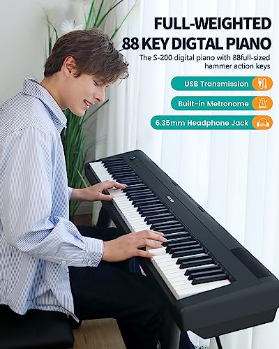 AODSK Digital Piano 88 Key Weighted Keyboard - Image 2