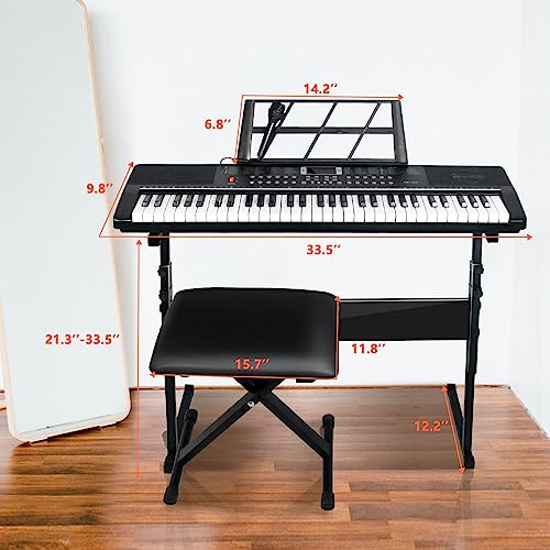 AQNIEGEP 61 Key Keyboard Piano For Beginners - Image 3