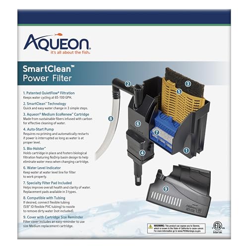 Aqueon SmartClean Power Filter With EcoRenew, 10-20 Gallons - Image 3
