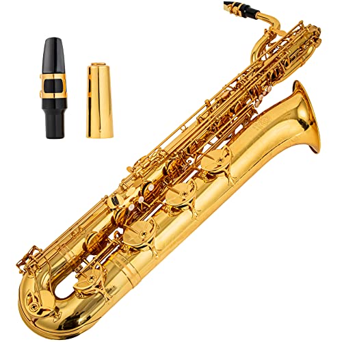 AUROSUS Baritone Saxophone Low Bb - High F# Gold Lacquer - Image 2