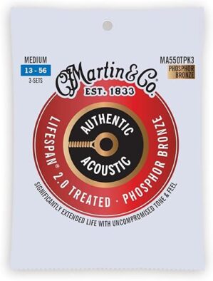MARTIN Authentic Acoustic Guitar Strings – 3 Pack