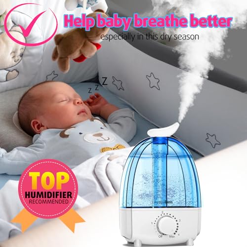 AyayaBoss Small Ultrasonic Air Humidifier, 3.2L - Image 3
